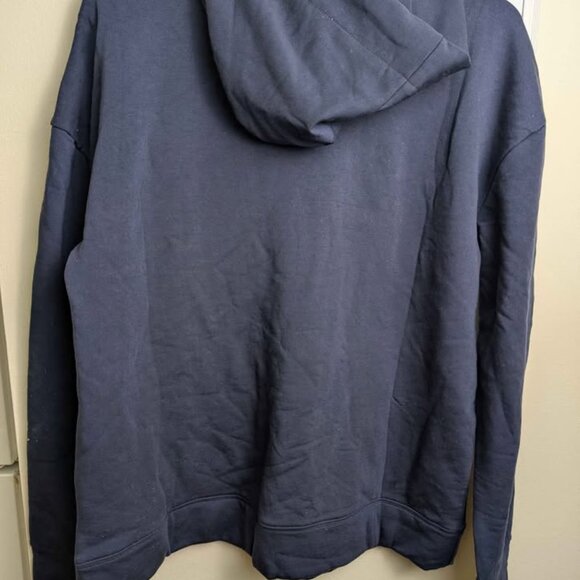 Amazon Essentials Women's Large Navy Long Sleeve Henley Hoodie Navy  NWT - Picture 5 of 6